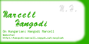 marcell hangodi business card